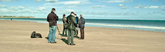 The crew receives much buffage courtesy of the wind.